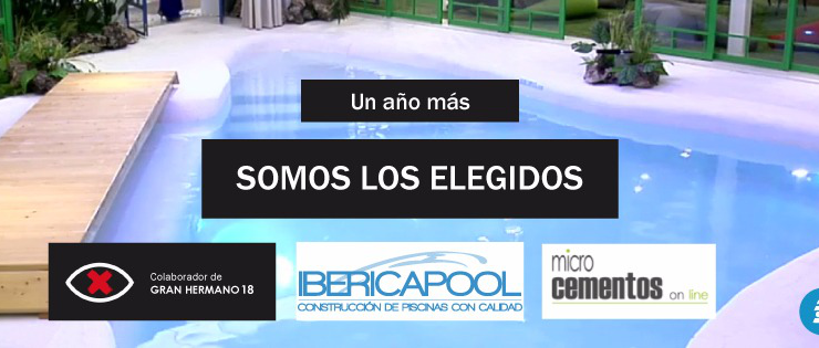 La Piscina de Gran Hermano 18 Revolution esta realizada con materiales de Microcementos Online